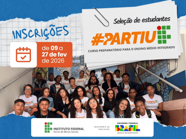 IFNMG abre seleção para curso preparatório gratuito do Partiu IF