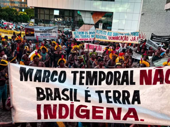 Indígenas se mobilizam em todo o país contra avanço do Marco Temporal